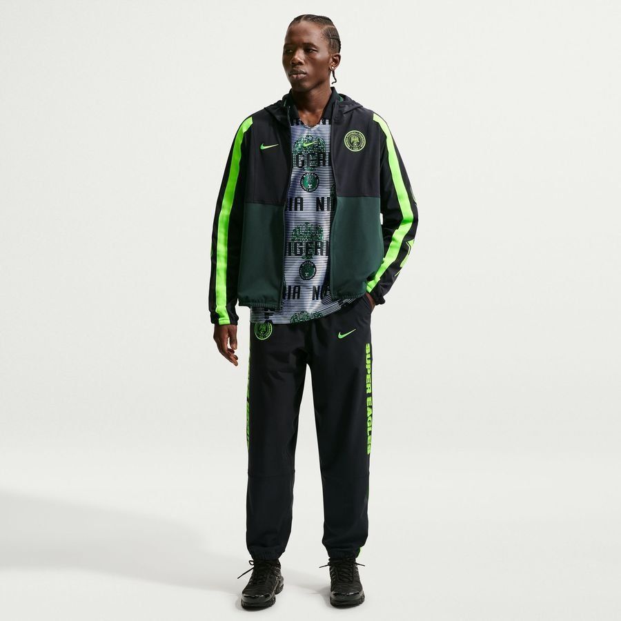 Nigeria Track Top Dri-FIT Energy Woven - Black/Pro Green/Electric Green-League Fan Gear
