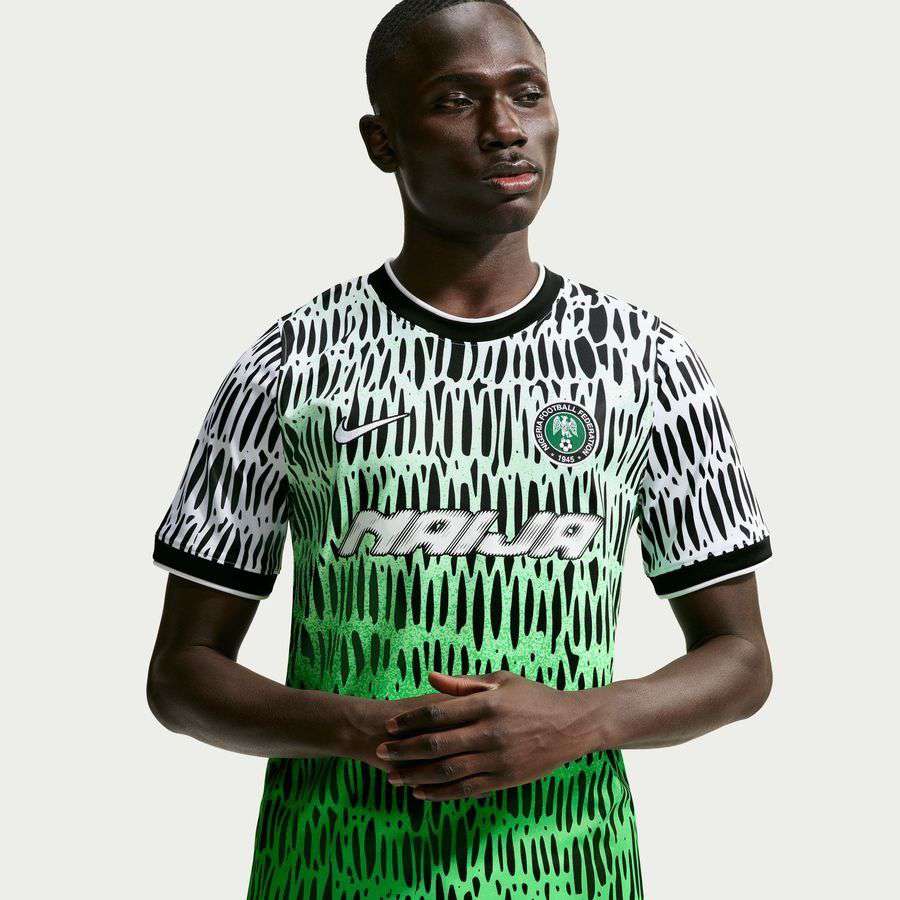 Nigeria X2 Training T-Shirt Dri-FIT Academy Pro Pre Match - Green/White/Black-League Fan Gear