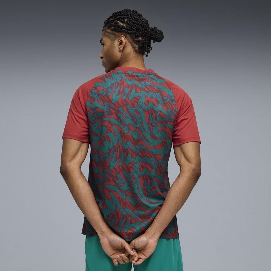 Portugal Training T-Shirt Pre Match World Cup 2026 - Club Red/Green Lagoon-League Fan Gear