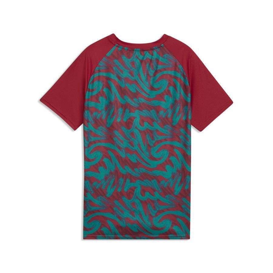 Portugal Training T-Shirt Pre Match World Cup 2026 - Club Red/Green Lagoon Kids-League Fan Gear