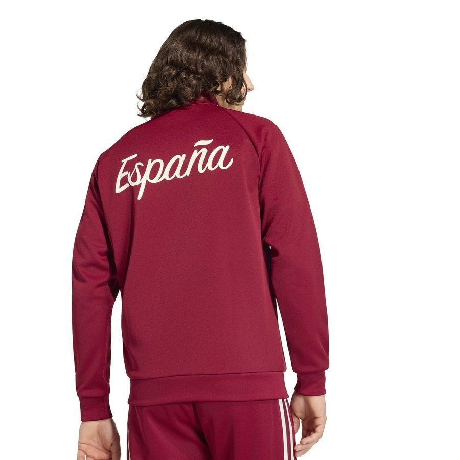 Spain Track Top OG World Cup 2026 - Collegiate Burgundy-League Fan Gear