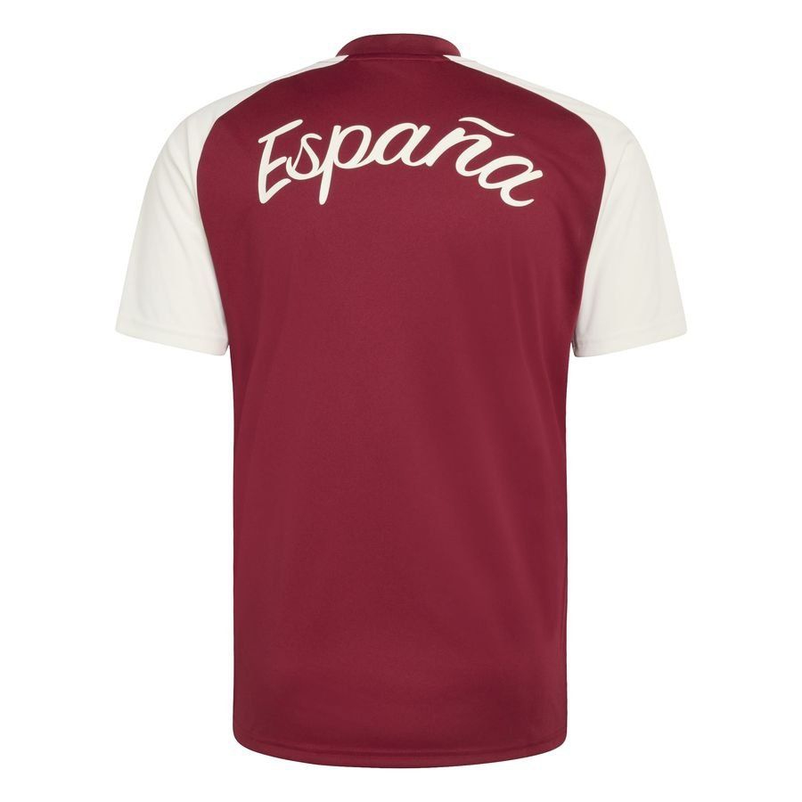Spain Training T-Shirt Pre Match Away World Cup 2026 - Collegiate Burgundy-League Fan Gear