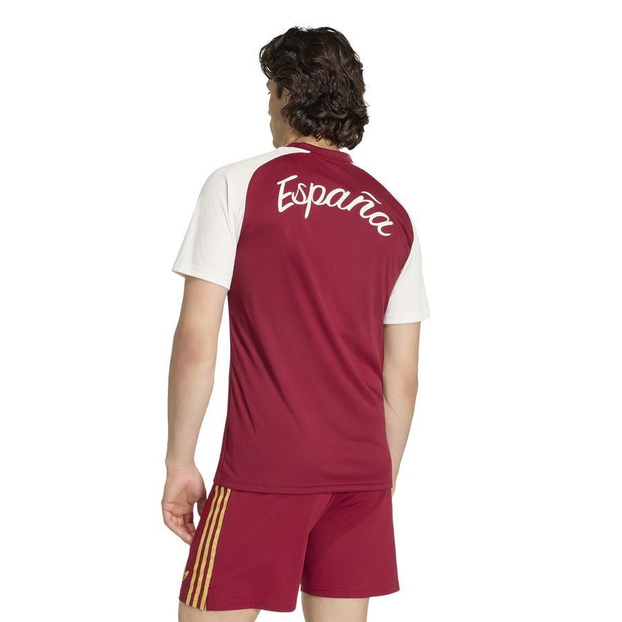 Spain Training T-Shirt Pre Match Away World Cup 2026 - Collegiate Burgundy-League Fan Gear