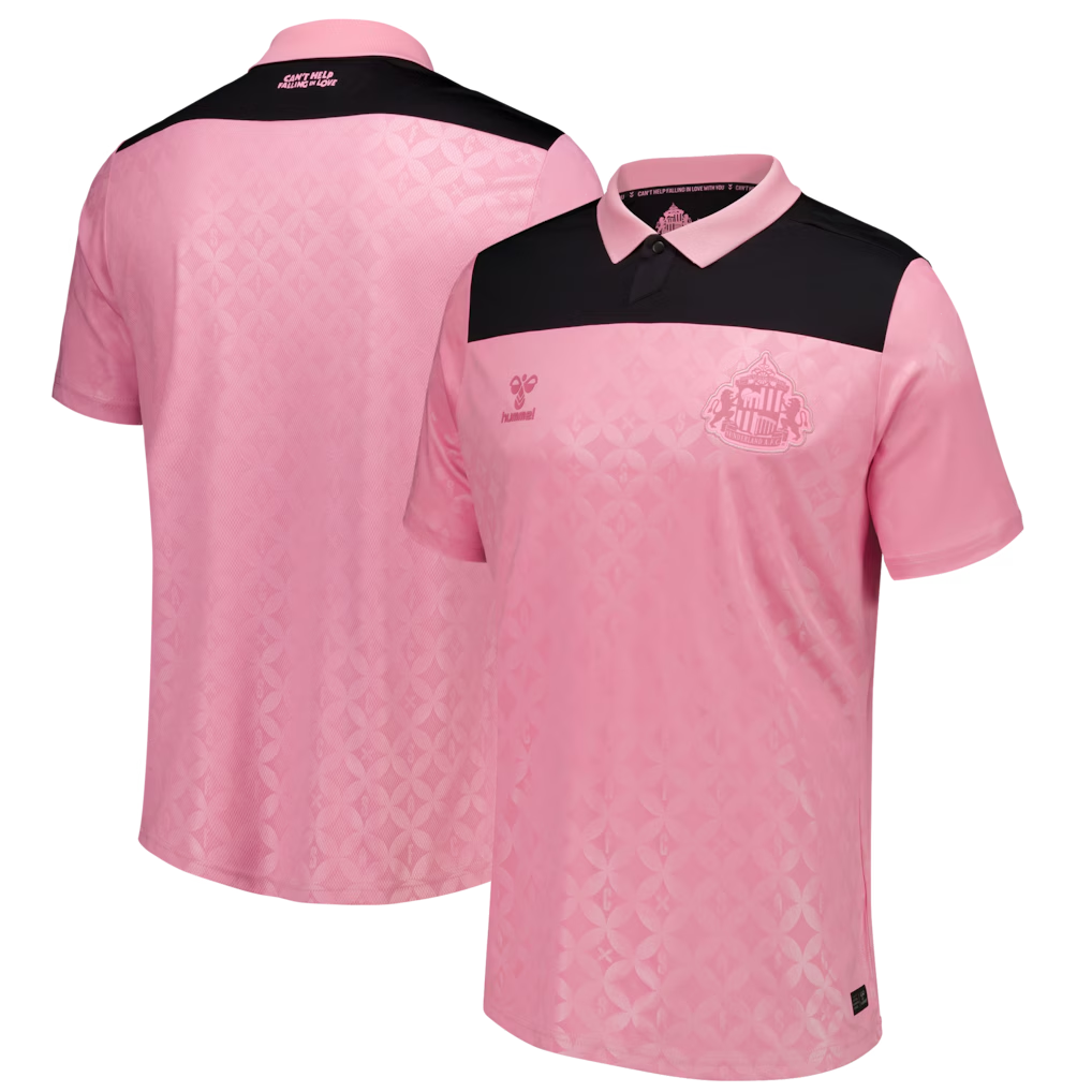 Sunderland x Elvis Away 2026/27 Pink And Black Shirt 