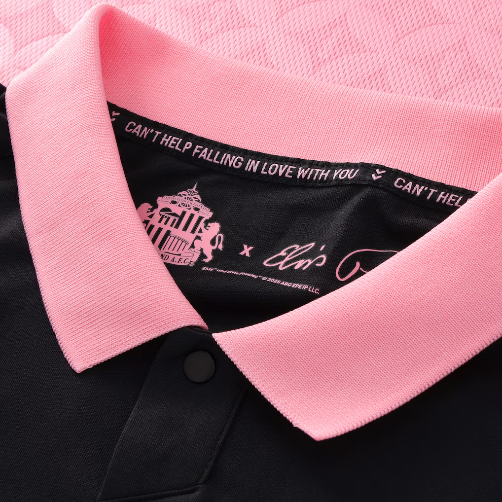 Sunderland x Elvis Away 2026/27 Pink And Black Shirt 