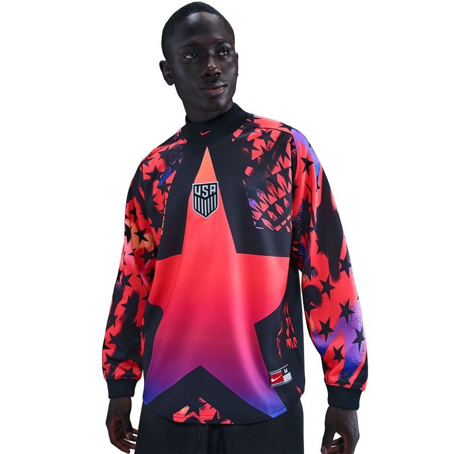 USA Goalkeeper Shirt Pro Edition Hollywood Goalkeepers - Bright Crimson/Black-League Fan Gear