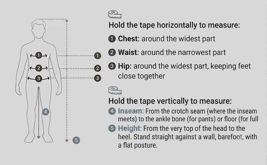 Men's How to Measure