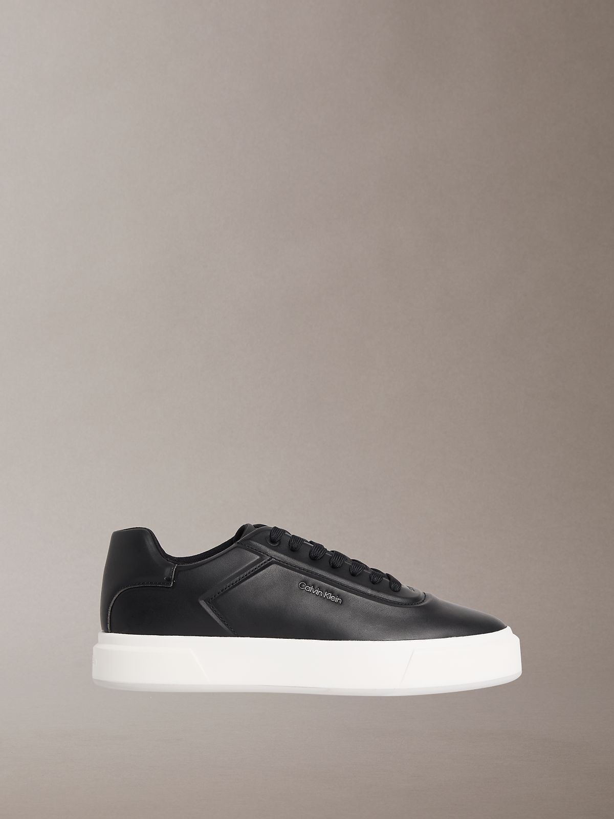 Men's Leather Embossed Logo Sneakers