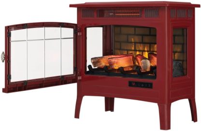 Freestanding Electric Fireplace Stove Heater