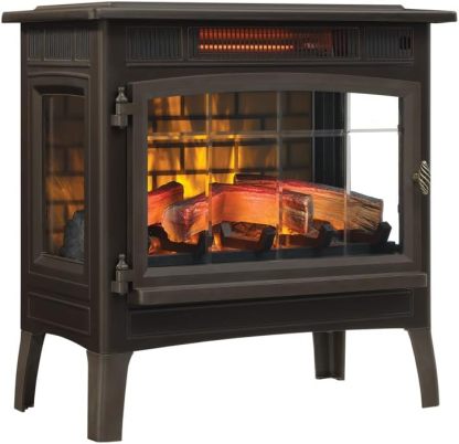 Freestanding Electric Fireplace Stove Heater