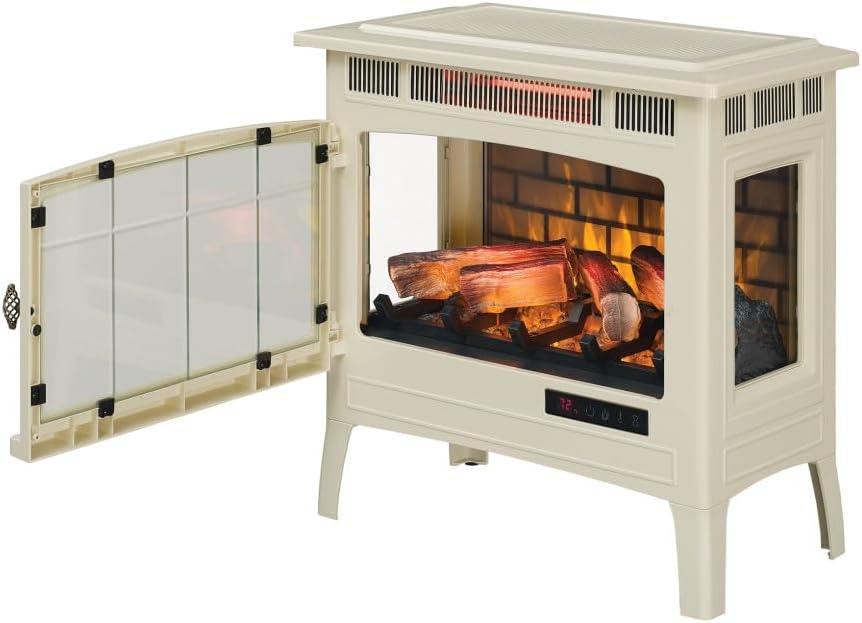 Freestanding Electric Fireplace Stove Heater