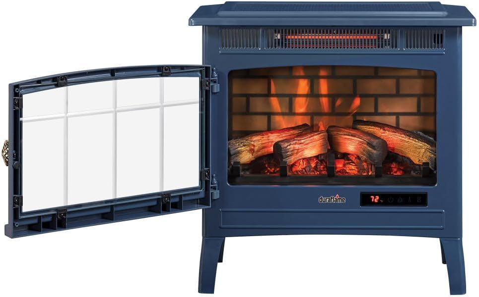 Freestanding Electric Fireplace Stove Heater