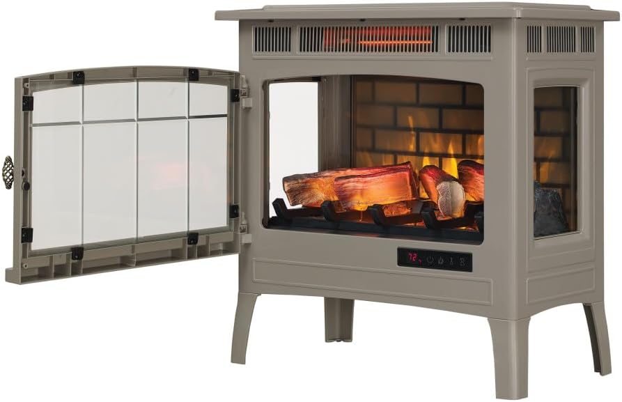 Freestanding Electric Fireplace Stove Heater