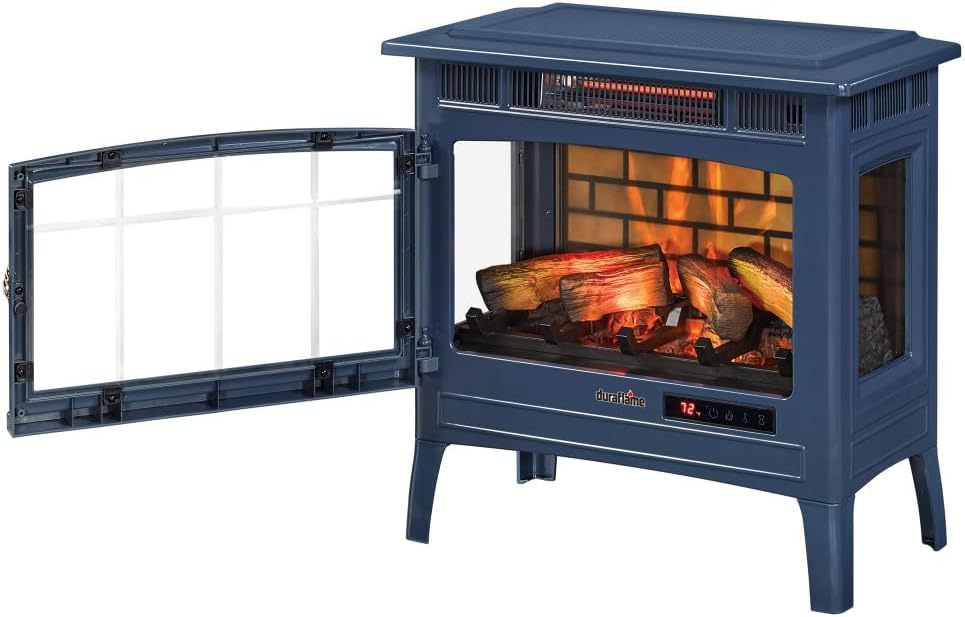 Freestanding Electric Fireplace Stove Heater