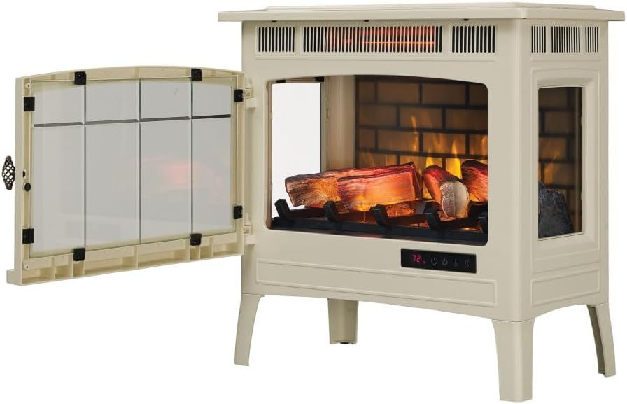 Freestanding Electric Fireplace Stove Heater