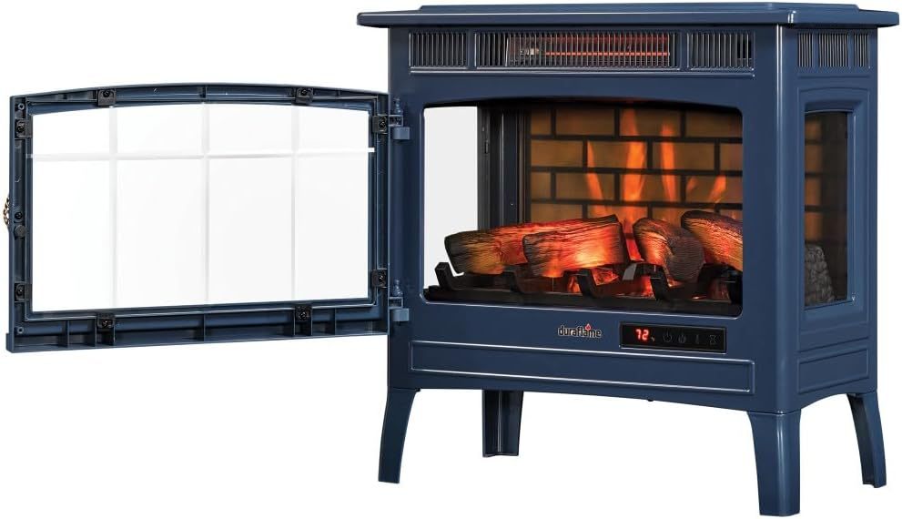 Freestanding Electric Fireplace Stove Heater