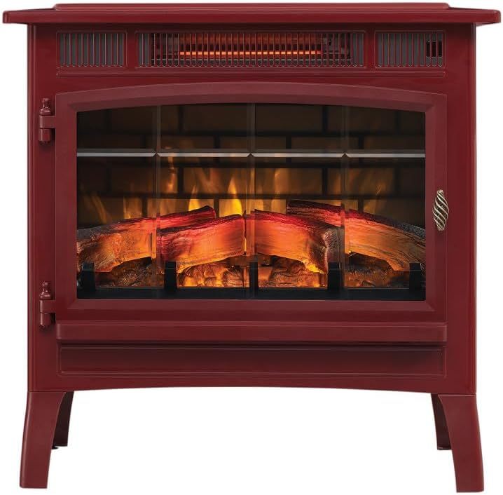 Freestanding Electric Fireplace Stove Heater