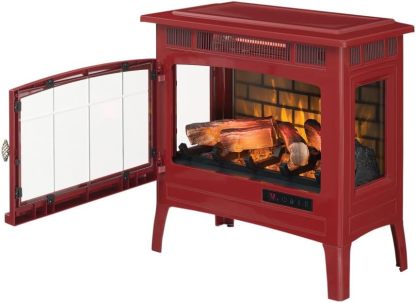 Freestanding Electric Fireplace Stove Heater