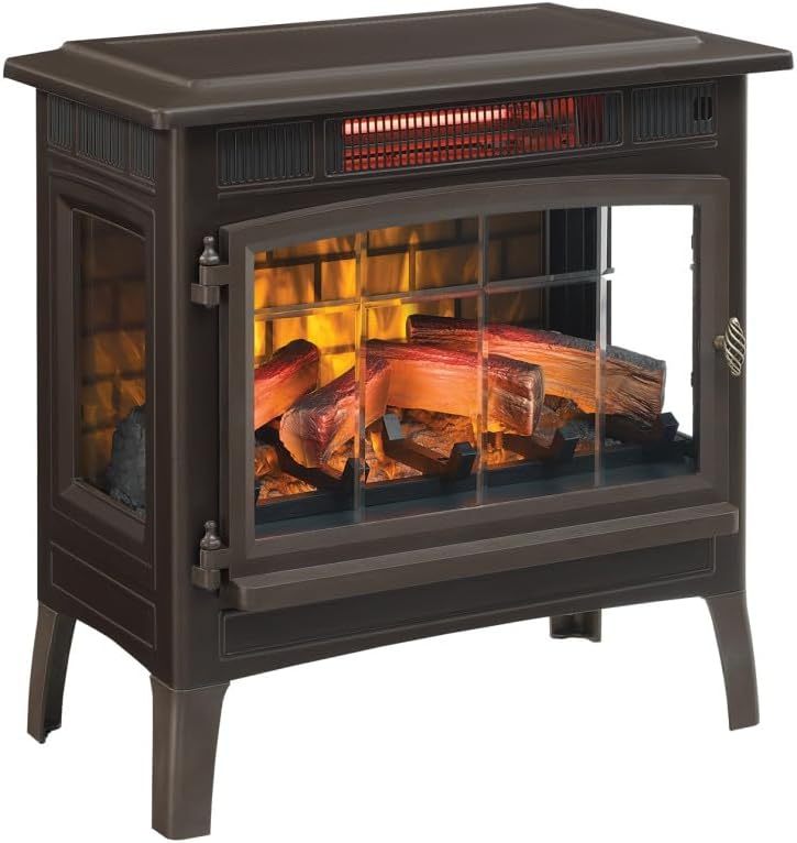 Freestanding Electric Fireplace Stove Heater