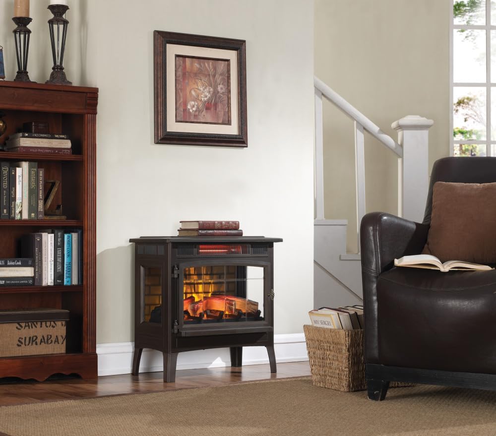 Freestanding Electric Fireplace Stove Heater