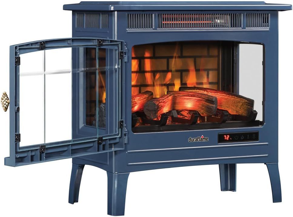 Freestanding Electric Fireplace Stove Heater