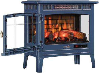 Freestanding Electric Fireplace Stove Heater