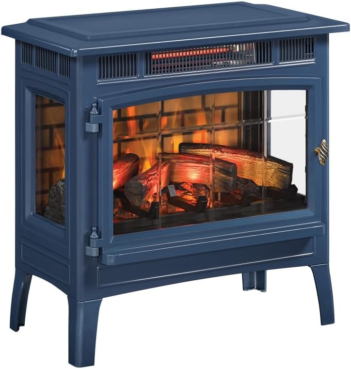Freestanding Electric Fireplace Stove Heater