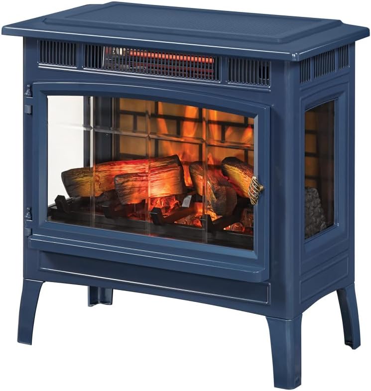Freestanding Electric Fireplace Stove Heater