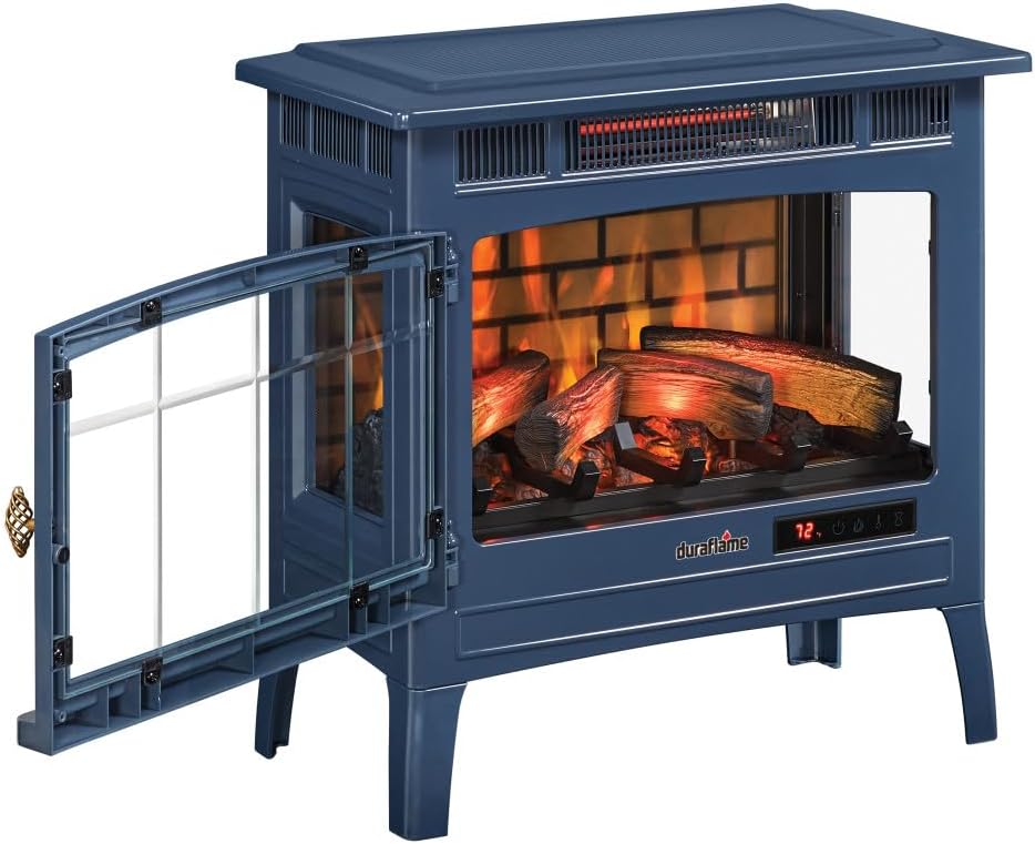 Freestanding Electric Fireplace Stove Heater