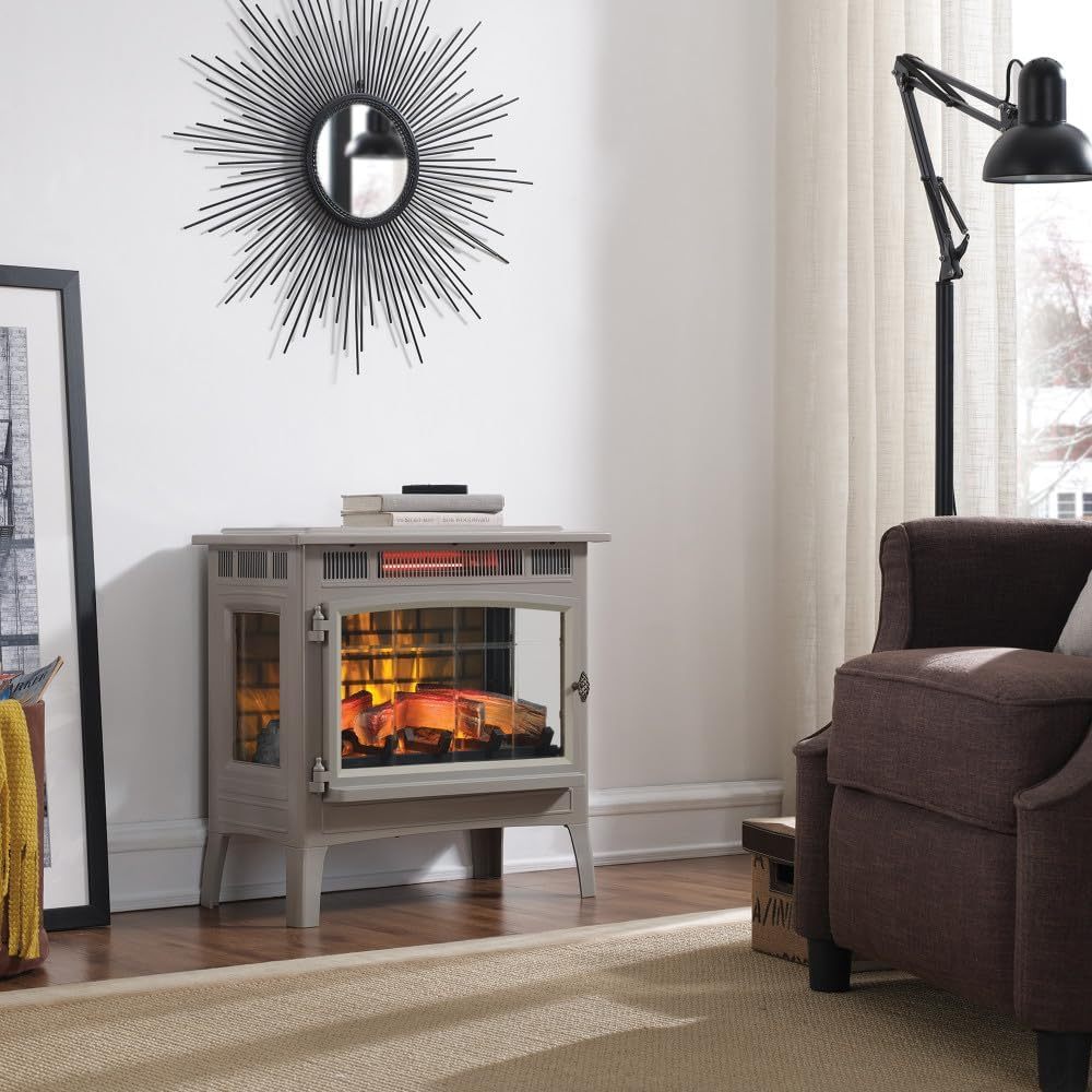 Freestanding Electric Fireplace Stove Heater