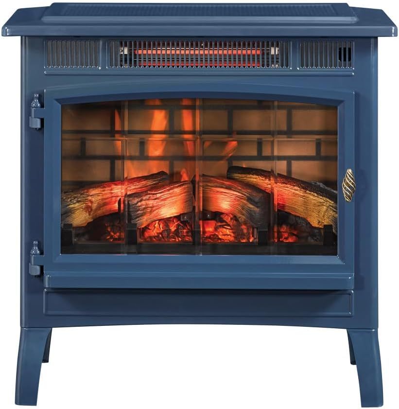 Freestanding Electric Fireplace Stove Heater