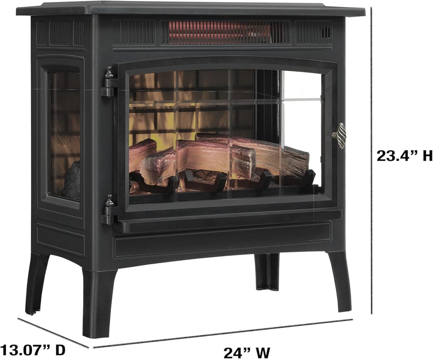 Freestanding Electric Fireplace Stove Heater