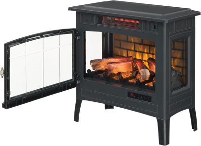 Freestanding Electric Fireplace Stove Heater