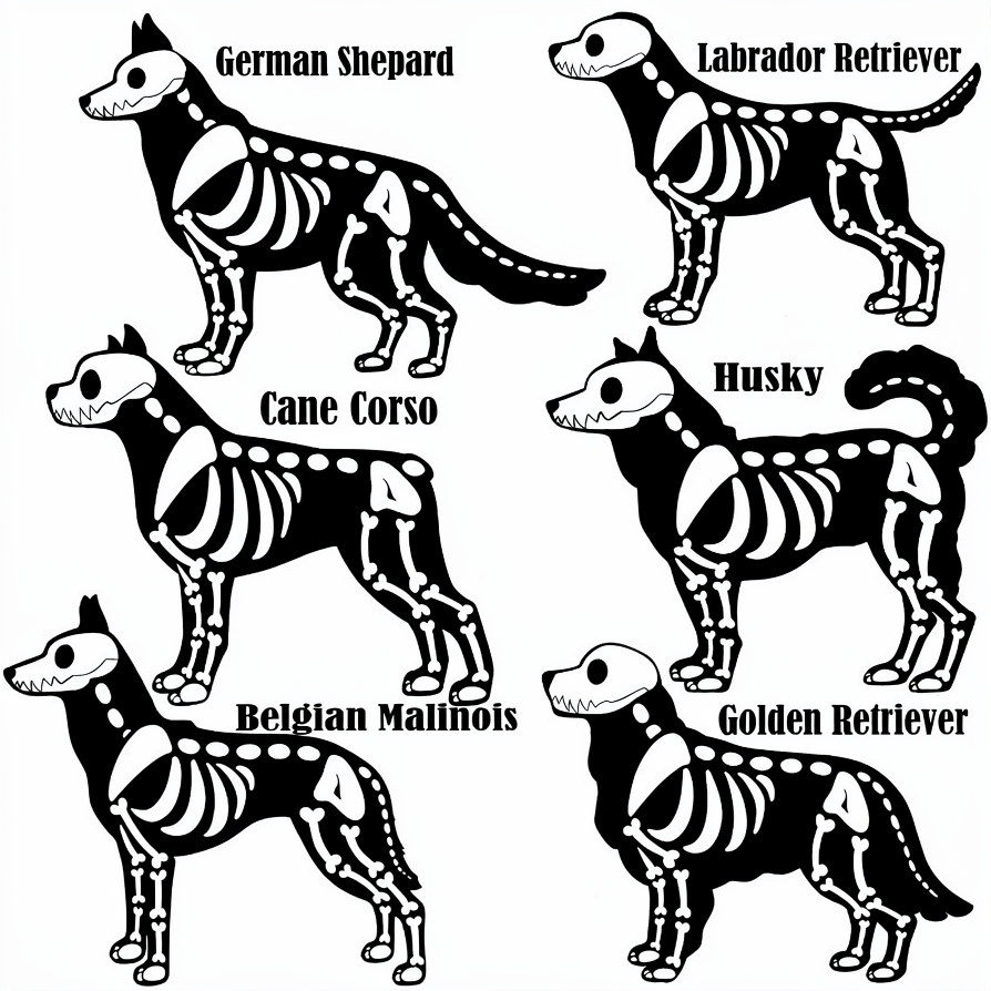 🎃🐾 Custom Embroidered Skeleton Dog & Cat Breed Halloween Sweatshirt – Personalized Pet Lover Spooky Gift