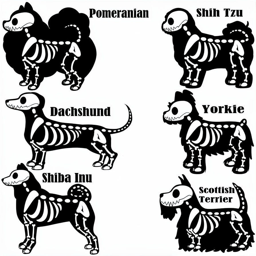 🎃🐾 Custom Embroidered Skeleton Dog & Cat Breed Halloween Sweatshirt – Personalized Pet Lover Spooky Gift