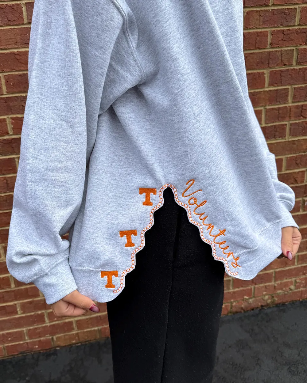 Custom Plaid Embroidered Sweatshirt, Game Day Apparel
