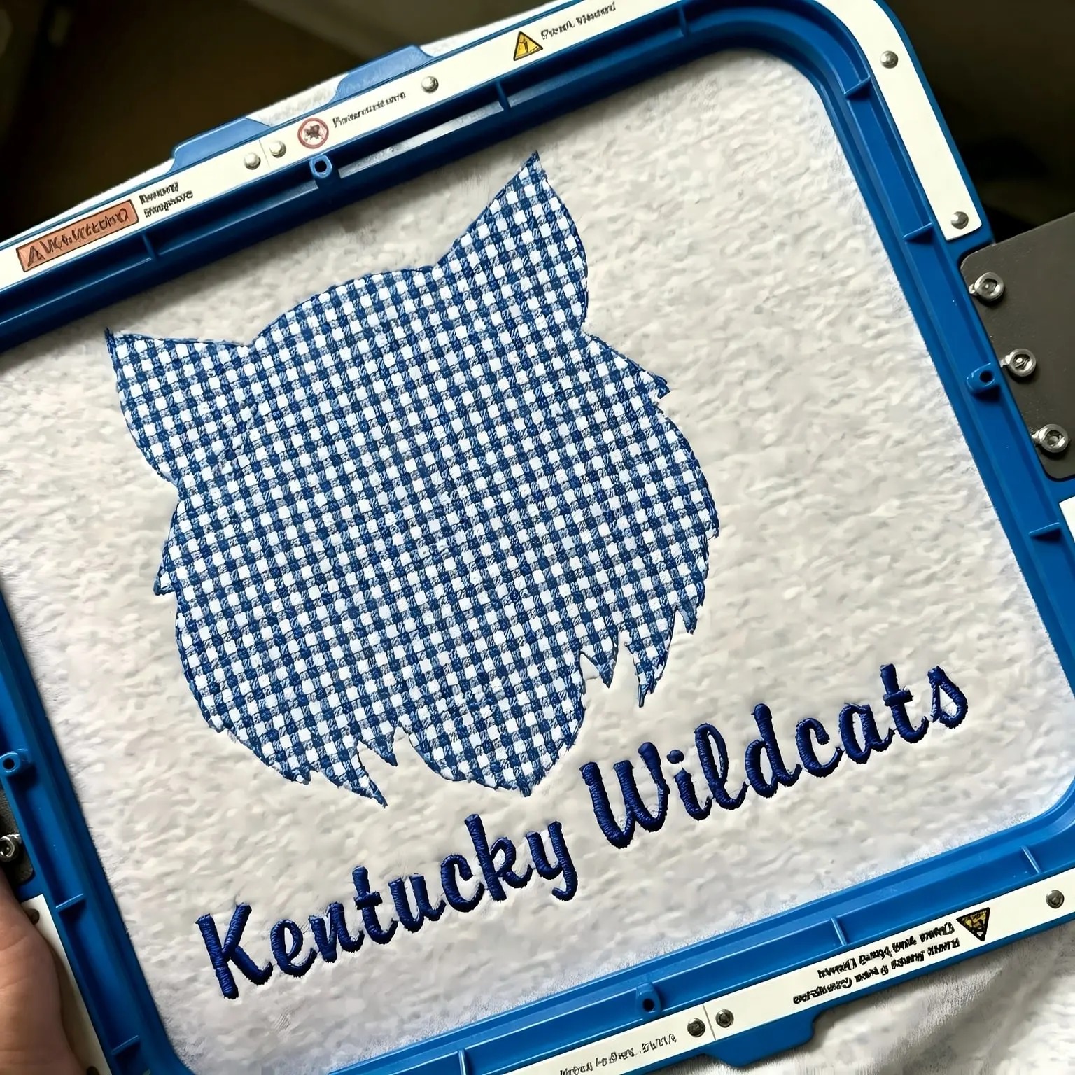 Game Day Ready-Custom Gingham Varsity Appliqué Sweatshirt for Sport Moms