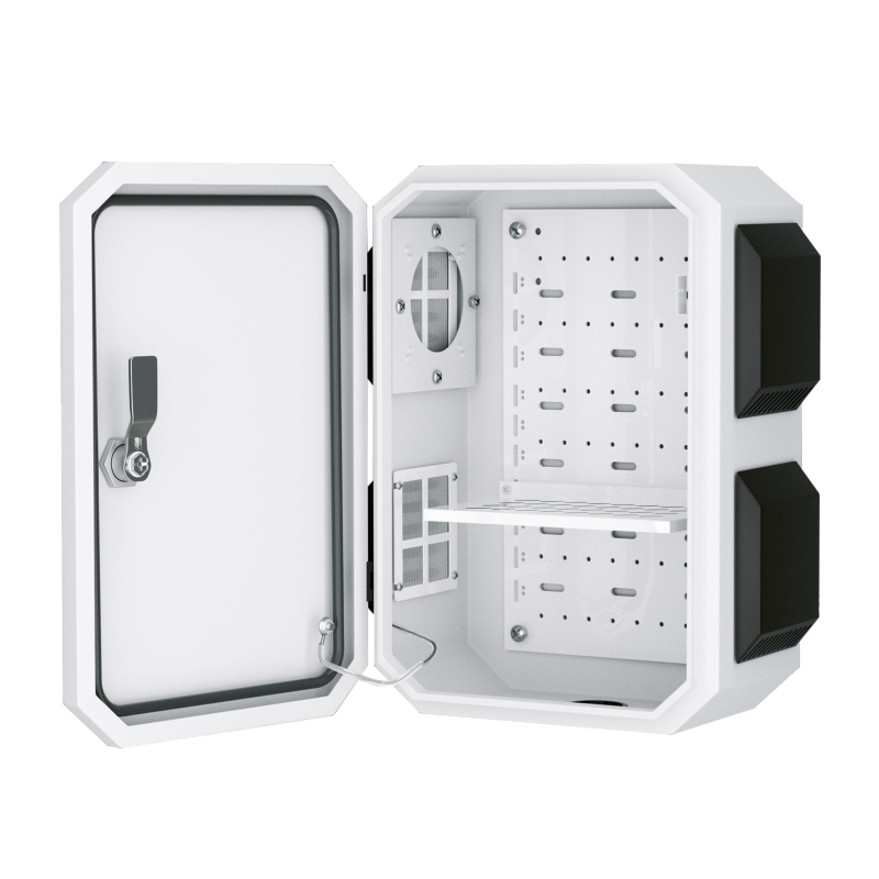 Outdoor Electrical Box with Thermostat and Fan, Cold-Rolled Steel Plate, Aluminum Alloy Back Beam, CG Series