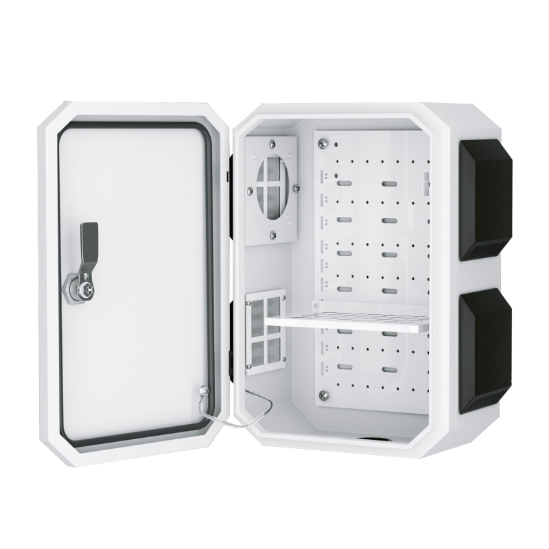 Outdoor Electrical Box with Thermostat and Fan, Cold-Rolled Steel Plate, Aluminum Alloy Back Beam, CG Series