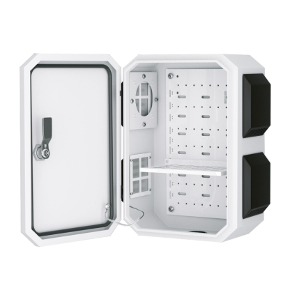 Outdoor Electrical Box with Thermostat and Fan, Cold-Rolled Steel Plate, Aluminum Alloy Back Beam, CG Series