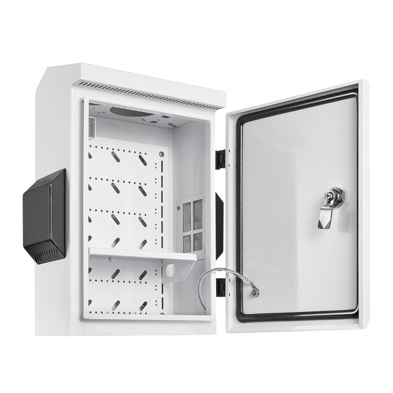 Outdoor Electrical Box with Thermostat and Fan, Cold-Rolled Steel Plate, Aluminum Alloy Back Beam,H3 Series