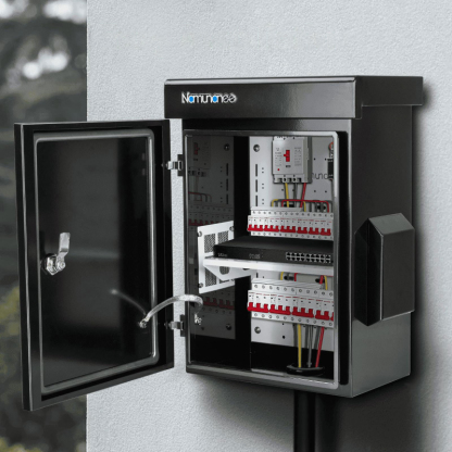 [Copy]Outdoor Electrical Box with Thermostat and Fan, Cold-Rolled Steel Plate, Aluminum Alloy Back Beam, YH Series