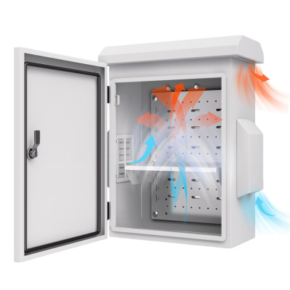 Outdoor Electrical Box with Thermostat and Fan, Cold-Rolled Steel Plate, Aluminum Alloy Back Beam, WD Series