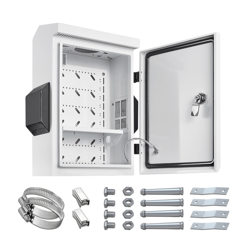 Outdoor Electrical Box with Thermostat and Fan, Cold-Rolled Steel Plate, Aluminum Alloy Back Beam,H3 Series