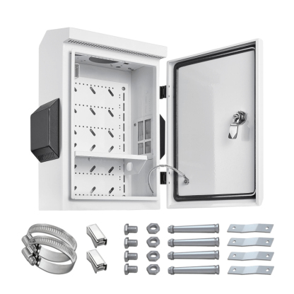 Outdoor Electrical Box with Thermostat and Fan, Cold-Rolled Steel Plate, Aluminum Alloy Back Beam,H3 Series
