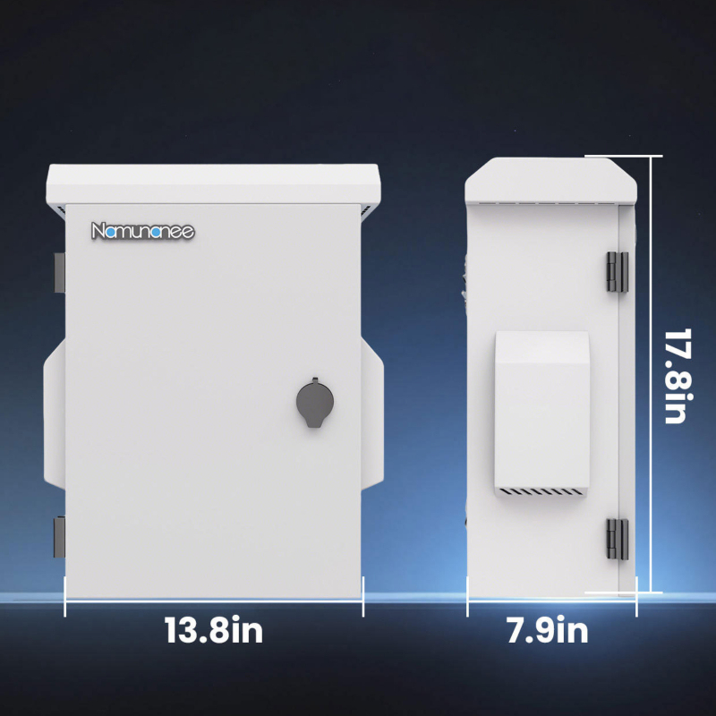Outdoor Electrical Box with Thermostat and Fan, Cold-Rolled Steel Plate, Aluminum Alloy Back Beam, WD Series