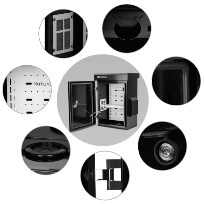 [Copy]Outdoor Electrical Box with Thermostat and Fan, Cold-Rolled Steel Plate, Aluminum Alloy Back Beam, YH Series