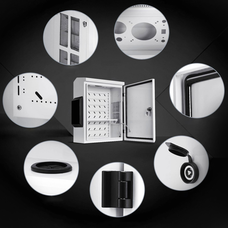 Outdoor Electrical Box with Thermostat and Fan, Cold-Rolled Steel Plate, Aluminum Alloy Back Beam,H3 Series
