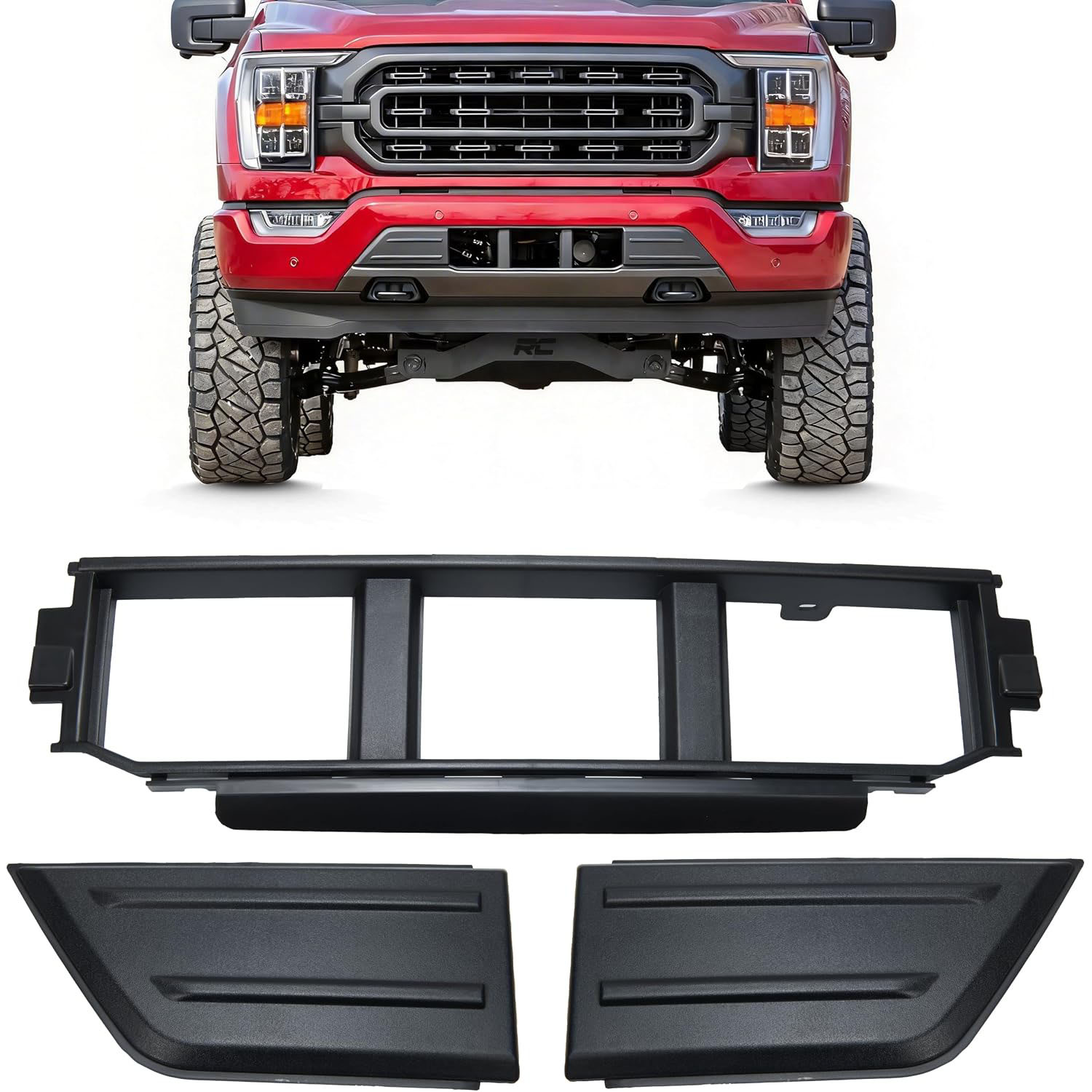 Front Bumper Cover Spacer Panel for 2021–2023 Ford F-150