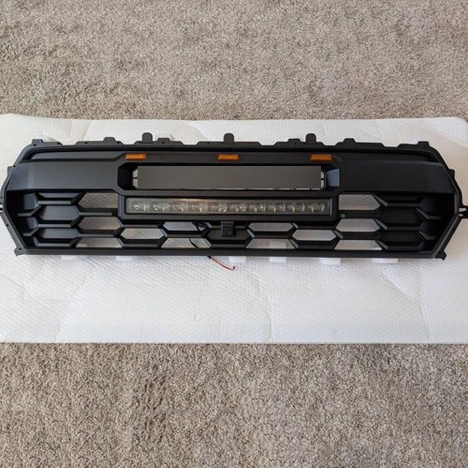 Covelta Black Front Grille with LED Light Bar for 2024 Toyota Tacoma